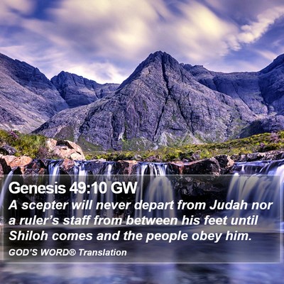 Genesis 49:10 GW Bible Verse Image