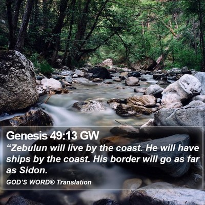 Genesis 49:13 GW Bible Verse Image