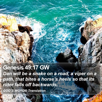 Genesis 49:17 GW Bible Verse Image