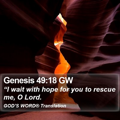 Genesis 49:18 GW Bible Verse Image