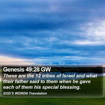 Genesis 49:28 GW Bible Verse Image