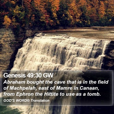 Genesis 49:30 GW Bible Verse Image