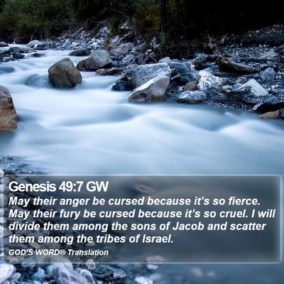 Genesis 49:7 GW Bible Verse Image