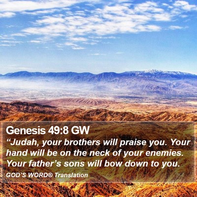 Genesis 49:8 GW Bible Verse Image