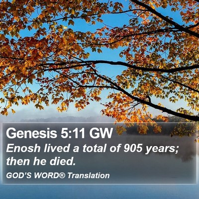 Genesis 5:11 GW Bible Verse Image