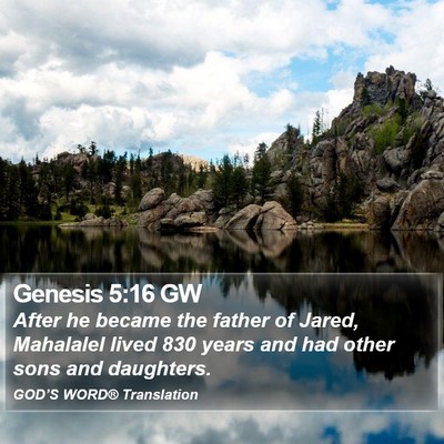 Genesis 5:16 GW Bible Verse Image