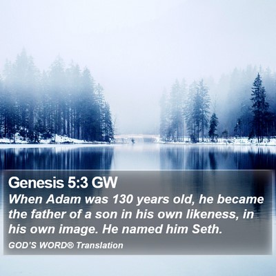Genesis 5:3 GW Bible Verse Image