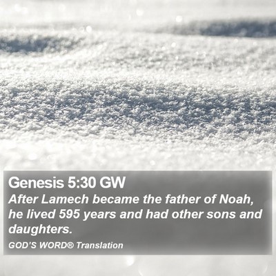 Genesis 5:30 GW Bible Verse Image