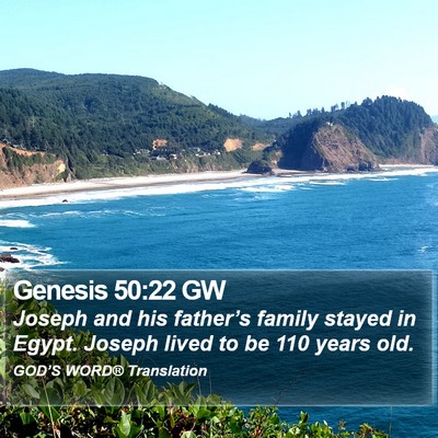 Genesis 50:22 GW Bible Verse Image