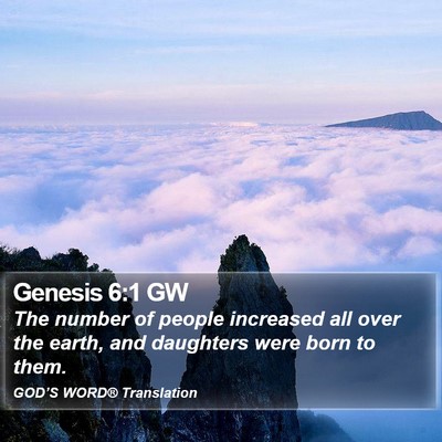 Genesis 6:1 GW Bible Verse Image