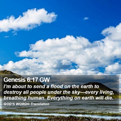 Genesis 6:17 GW Bible Verse Image