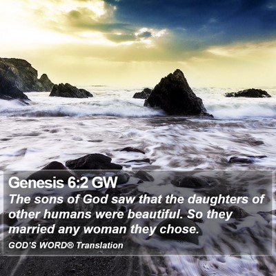 Genesis 6:2 GW Bible Verse Image