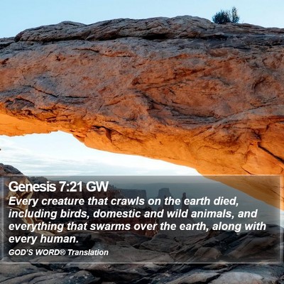 Genesis 7:21 GW Bible Verse Image