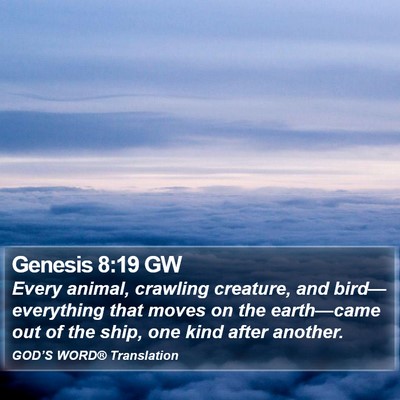 Genesis 8:19 GW Bible Verse Image