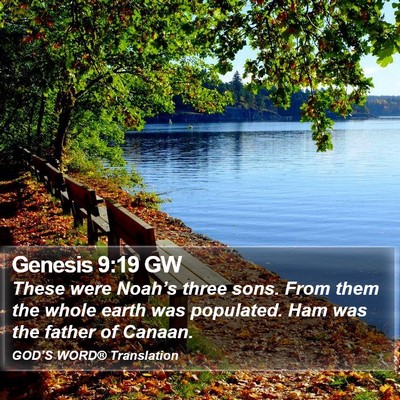 Genesis 9:19 GW Bible Verse Image