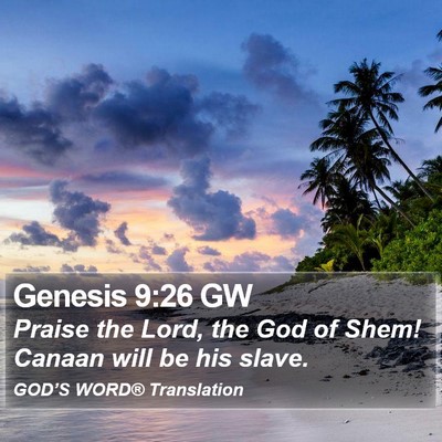 Genesis 9:26 GW Bible Verse Image