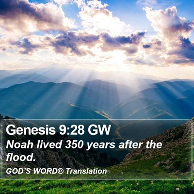 Genesis 9:28 GW Bible Verse Image