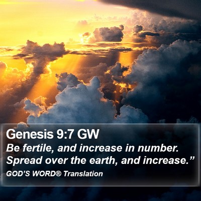 Genesis 9:7 GW Bible Verse Image