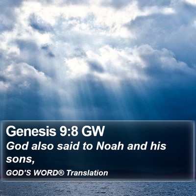 Genesis 9:8 GW Bible Verse Image