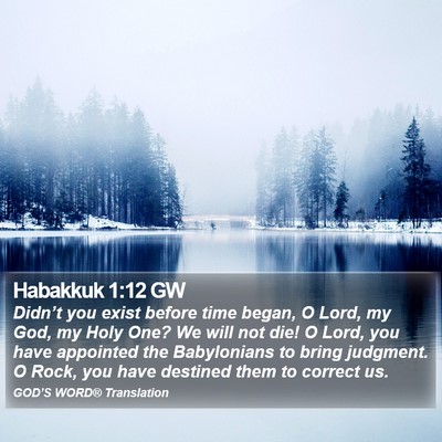 Habakkuk 1:12 GW Bible Verse Image