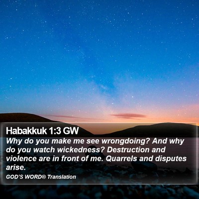 Habakkuk 1:3 GW Bible Verse Image