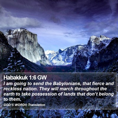 Habakkuk 1:6 GW Bible Verse Image