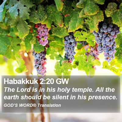 Habakkuk 2:20 GW Bible Verse Image