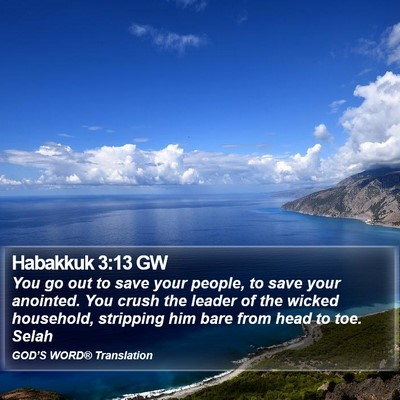 Habakkuk 3:13 GW Bible Verse Image