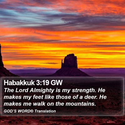Habakkuk 3:19 GW Bible Verse Image