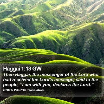Haggai 1:13 GW Bible Verse Image