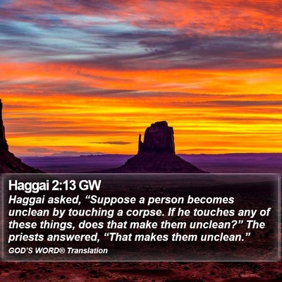 Haggai 2:13 GW Bible Verse Image