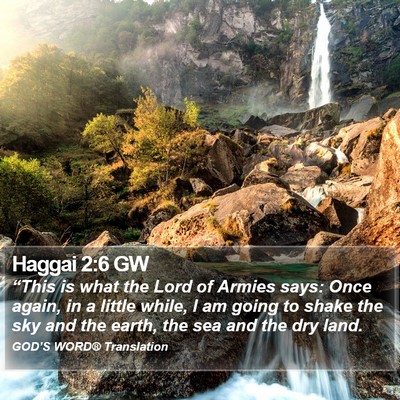Haggai 2:6 GW Bible Verse Image