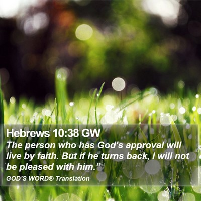 Hebrews 10:38 GW Bible Verse Image