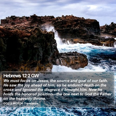 Hebrews 12:2 GW Bible Verse Image