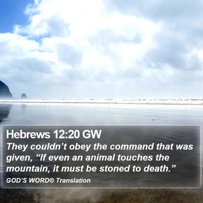 Hebrews 12:20 GW Bible Verse Image