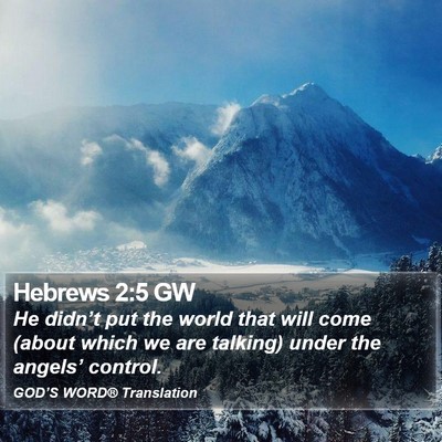 Hebrews 2:5 GW Bible Verse Image