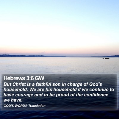 Hebrews 3:6 GW Bible Verse Image