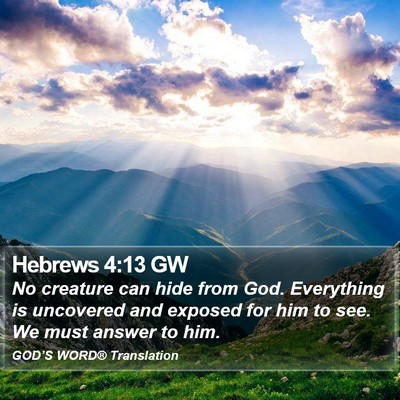 Hebrews 4:13 GW Bible Verse Image