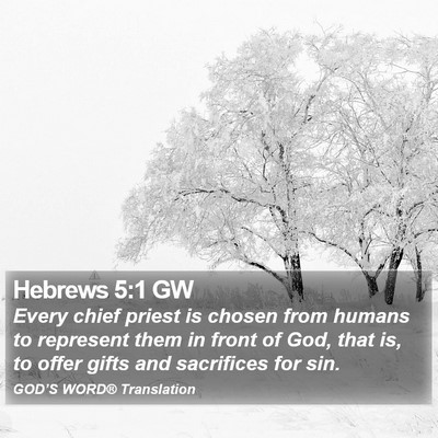 Hebrews 5:1 GW Bible Verse Image