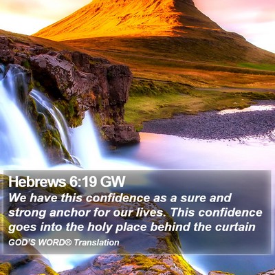 Hebrews 6:19 GW Bible Verse Image