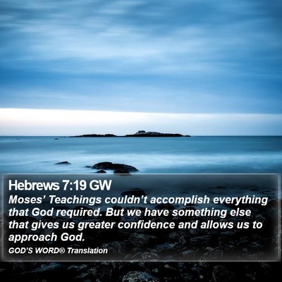 Hebrews 7:19 GW Bible Verse Image