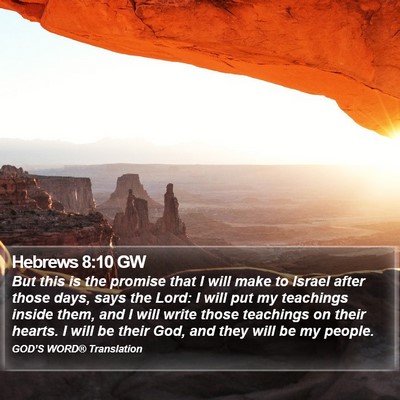 Hebrews 8:10 GW Bible Verse Image