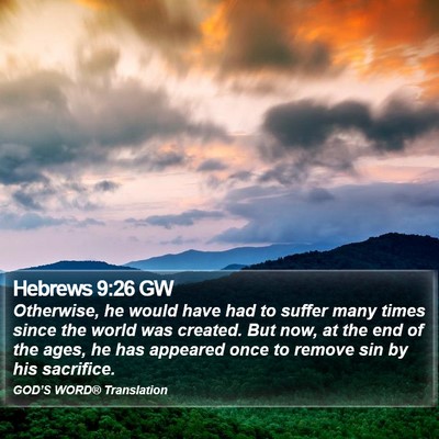 Hebrews 9:26 GW Bible Verse Image