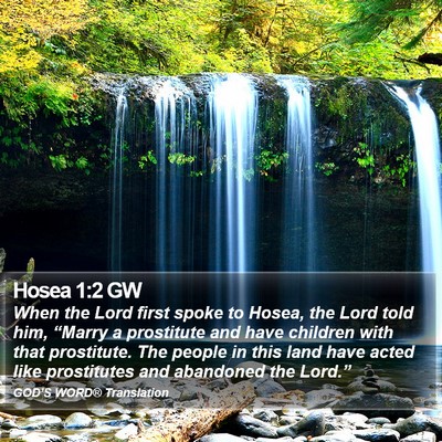 Hosea 1:2 GW Bible Verse Image