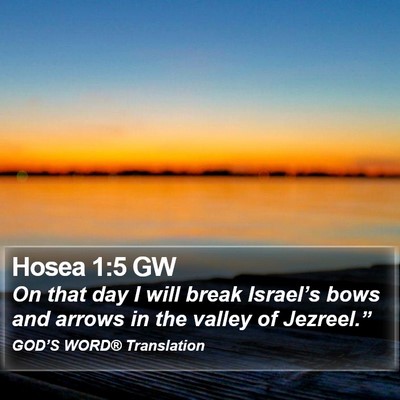 Hosea 1:5 GW Bible Verse Image