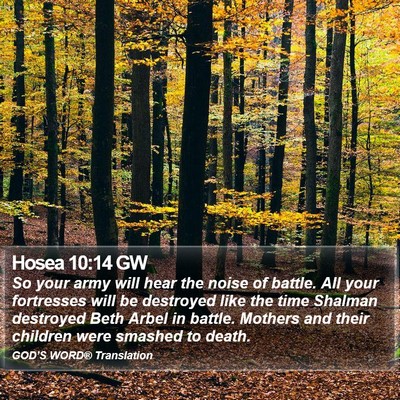 Hosea 10:14 GW Bible Verse Image