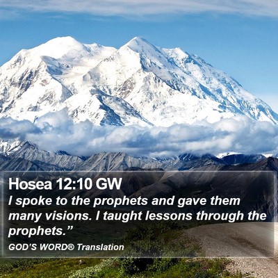Hosea 12:10 GW Bible Verse Image