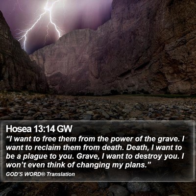 Hosea 13:14 GW Bible Verse Image
