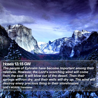 Hosea 13:15 GW Bible Verse Image