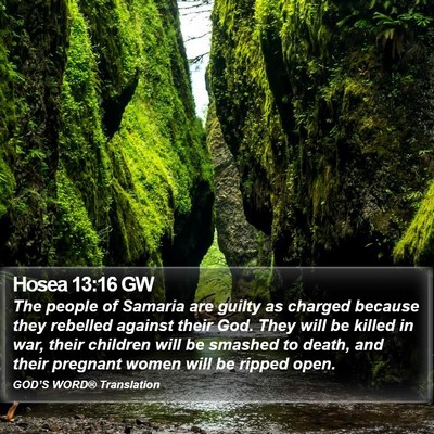 Hosea 13:16 GW Bible Verse Image